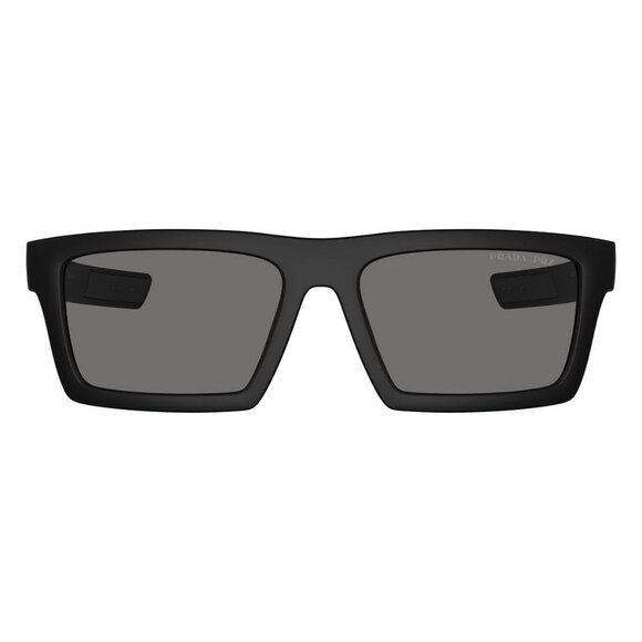 New PRADA LINEA ROSSA Black Polarised Rectangle PS 02ZSU 1BO-02G Sunglasses Wome - Picture 2 of 6